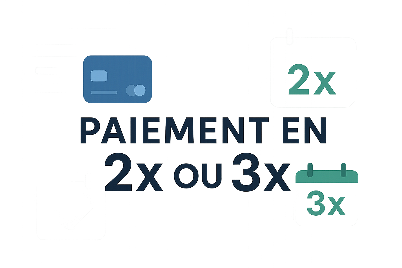 Paiement en 2x ou 3x 
